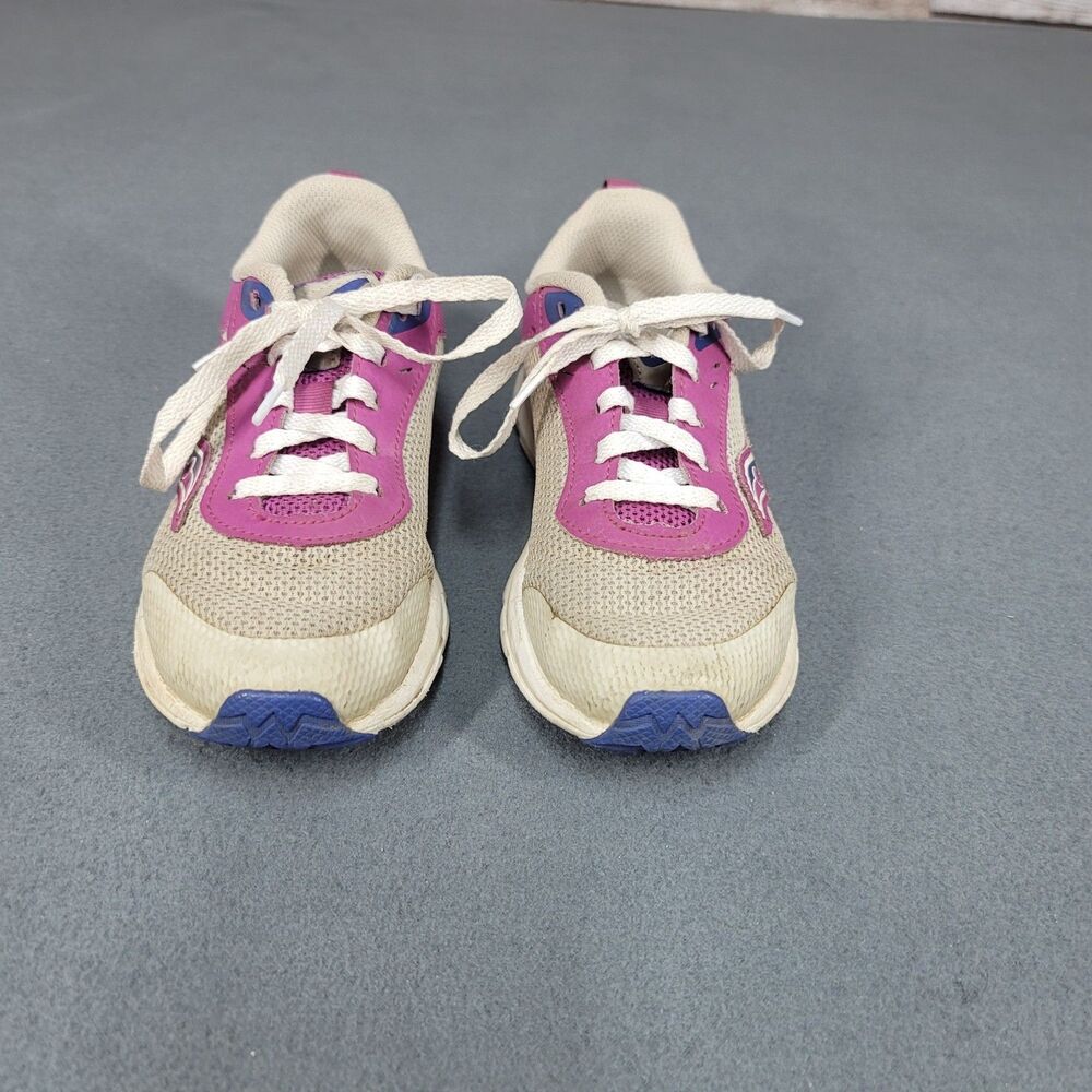 SAUCONY Axon KDZ Girls Sneakers Size US 1.5W Gray/Magenta
